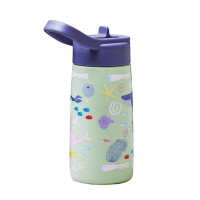Biorazgradljiva steklenička Bioloco Plant Tiny Traveller 350 ml, Aquatic life