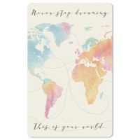 Čestitka – kartica, World map