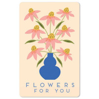 Čestitka – kartica, Flowers for you