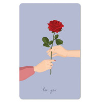 Čestitka – kartica, Rose for you