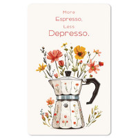 Čestitka – kartica, Espresso, Depresso LC406