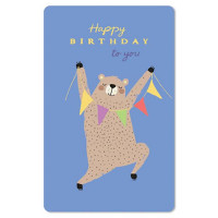 Čestitka – kartica, Birthday bear LC414