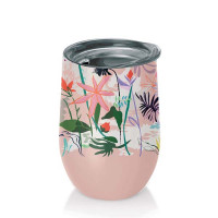 Kovinski termo lonček Bioloco Office 420ml, Marsh flowers