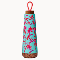 Izolirana steklenička za vodo Bioloco Loop 500 ml, Red Flowers