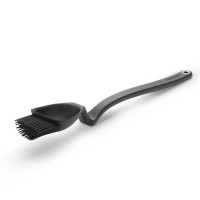 Silikonski čopič z zajemalko BBQ Brizzle, črn