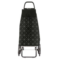 Nakupovalni voziček s 6 kolesi I-Max Star 6L, črn z belim vzorcem