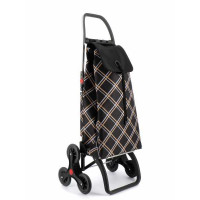 Zložljiv nakupovalni voziček s 6 kolesi I-Max Chiara 6L, črn