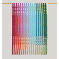 Brisača 180 x 100 cm, prepletene barvite črte