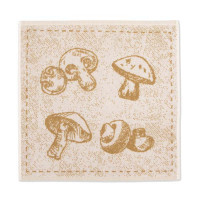 Kuhinjska brisača 50 x 50 cm, gobe - rumena