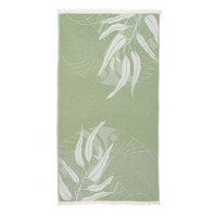 Fouta bombažna brisača Apameia 90 x 175 cm, zelena