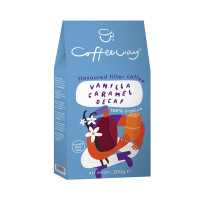 Mleta kava brez kofeina z okusom Vanilla Caramel, 200 g