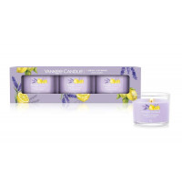 Set 3 mini sveč Yankee Candle - Lemon Lavender