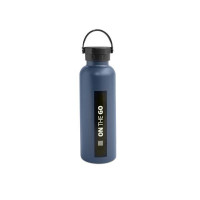 Kovinska steklenička za vodo z vakuumsko izolacijo 750 ml, temno modra