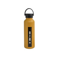 Kovinska steklenička za vodo z vakuumsko izolacijo 750 ml, gorčično rumena