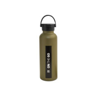Kovinska steklenička za vodo z vakuumsko izolacijo 750 ml, olivno zelena