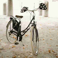 Rokavice za urbane kolesarje Black Daisy