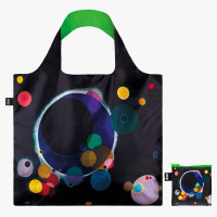 LOQI zložljiva vrečka Wassily Kandinsky, Several Circles Neon, Recycled