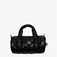LOQI torba Metallic Black Puffy Medium Weekender