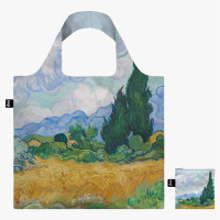 LOQI zložljiva vrečka Vincent Van Gogh, A Wheatfield with Cypresses, Recycled