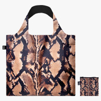 LOQI zložljiva vrečka Snake, brown, Recycled