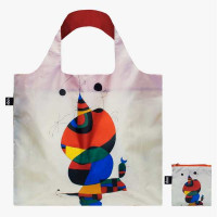 LOQI zložljiva vrečka Joan Miro, Woman, Bird and Star, Recycled