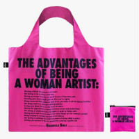 LOQI zložljiva vrečka Guerrilla Girls, The Advantages Of Being A Woman Artist, Recycled