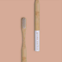 Zobna ščetka iz bambusa (mehka), bela