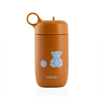 Otroška steklenička s slamico Teddy Bear, 400 ml
