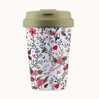 Biorazgradljiv lonček Bioloco Plant Easy Cup 350 ml, Flowers and birds