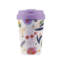 Biorazgradljiv lonček Bioloco Plant Easy Cup 350 ml, field of flowers