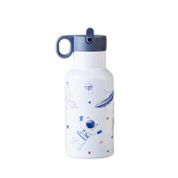 Vakuumsko izolirana otroška steklenička Bioloco Sky 350 ml, robots & astronauts