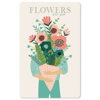 Čestitka – kartica, Flowers for you
