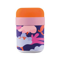 Biorazgradljiv lonček za malico Bioloco plant 500ml + 200ml, Night garden