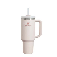 Izolirana steklenička s slamico The Quencher H2.0 Travel Tumbler, 0,89 litra - roza