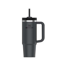 Izolirana steklenička s slamico The Quencher H2.0 Travel Tumbler, 0,89 litra - črna