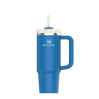 Izolirana steklenička s slamico The Quencher H2.0 Travel Tumbler, 0,89 litra - azurno modra