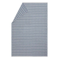 Odeja Nova 145 x 220 cm, drobni etno vzorci - sivo modra