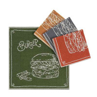 Kuhinjska brisača 50 x 50 cm, burger - zelena