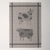 Kuhinjska krpa 50 x 70 cm Na kmetiji, siva
