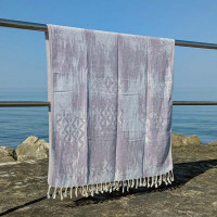 Fouta bombažna brisača Areola 90 x 175 cm, vijolična