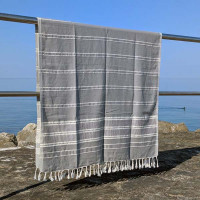 Fouta bombažna brisača Sundia 90 x 175 cm, siva