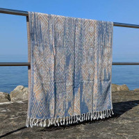 Fouta bombažna brisača Tonna 90 x 175 cm, modra