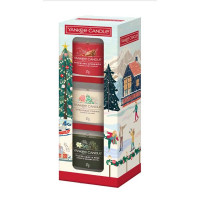 Set 3 mini sveč Yankee Candle v prazničnem pakiranju