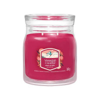Dišeča sveča Yankee Candle Signature, srednja - Santa on Skis