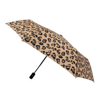 Zložljiv avtomatski dežnik, premer 96 cm, Svetli leopard