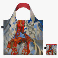 LOQI zložljiva vrečka Robert Delaunay, Red Eiffel Tower, Recycled