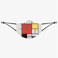 LOQI pralna maska Piet Mondrian, Composition with red, yellow, blue