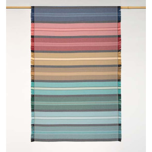 Brisača 180 x 100 + 8 cm, vodoravne barvite črte